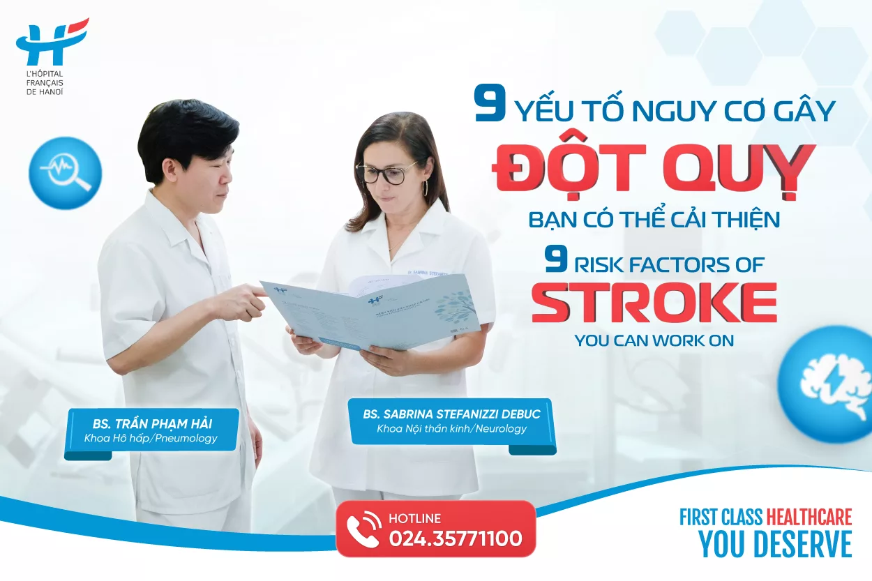 9 YẾU TỐ NGUY CƠ GÂY ĐỘT QUỴ BẠN CÓ THỂ CẢI THIỆN
